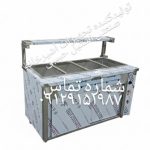 کانتر گرم صنعتی 120 سانتی‌متر | مناسب رستوران و آشپزخانه صنعتی | استیل فرشاد