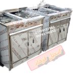 اجاق چهار شعله فردار صنعتی ۱۰ من | اجاق گاز صنعتی چهار شعله استیل فرشاد