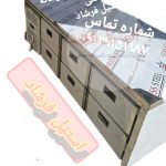 تاپینگ صنعتی 6 کشو با یخچال و فریزر | مناسب رستوران و آشپزخانه صنعتی | استیل فرشاد