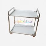 ترولی صنعتی دو طبقه | مناسب رستوران و آشپزخانه صنعتی | استیل فرشاد